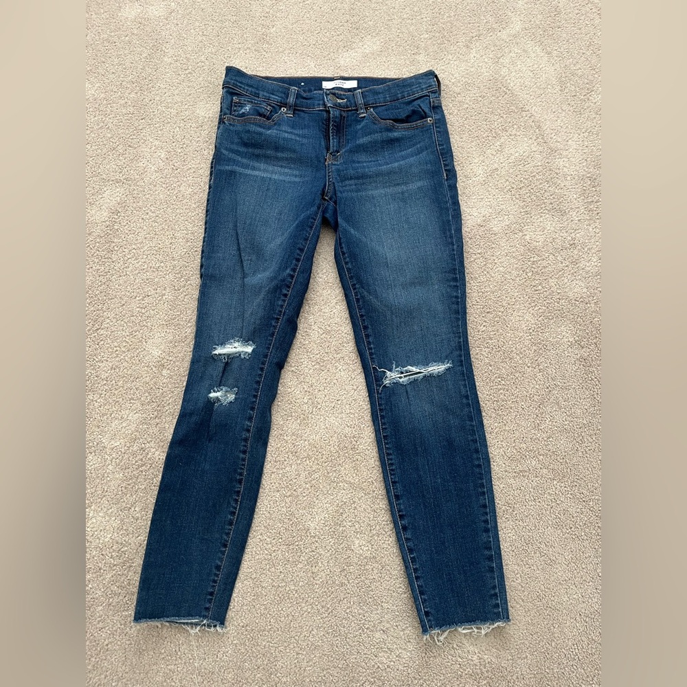 Dynamite Dark Blue Distressed Skinny Jeans